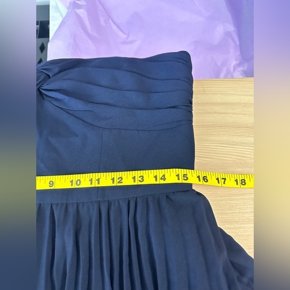 NWT Gianni Bini Danica Tiered Ruffle Sweetheart Dress in Navy Sz 8 - Picture 13 of 14